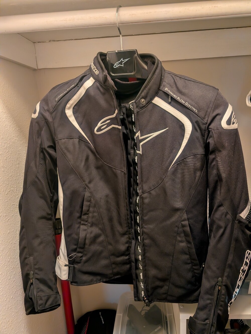 Alpinestars Black and White Performance Textile Jacket